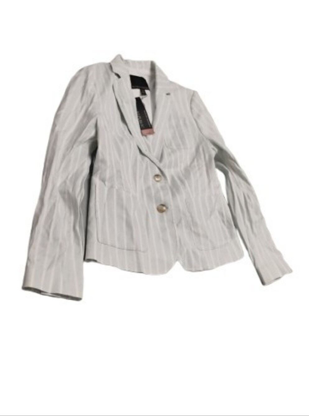 NWT Banana Republic Women's Blue White Striped Blazer Suit Jacket 4P